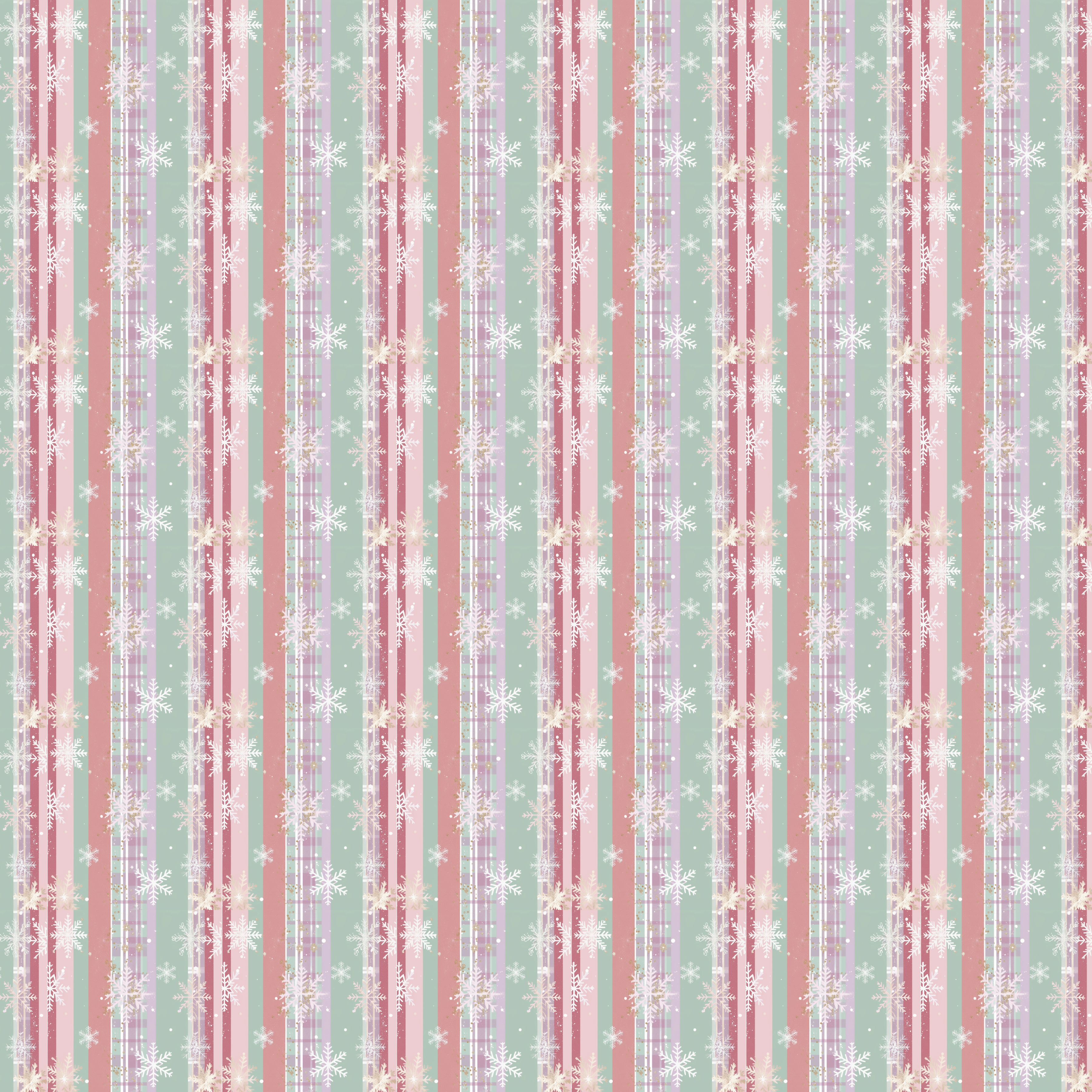 P1182 | Pastel Plaid Snowflake 2 Pattern Acrylic Sheets - CMB Pattern Acrylic